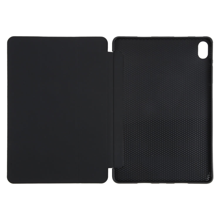For Huawei MatePad Air 11.5 GEBEI 3-folding Holder Shockproof Flip Leather Tablet Case(Black) by GEBEI