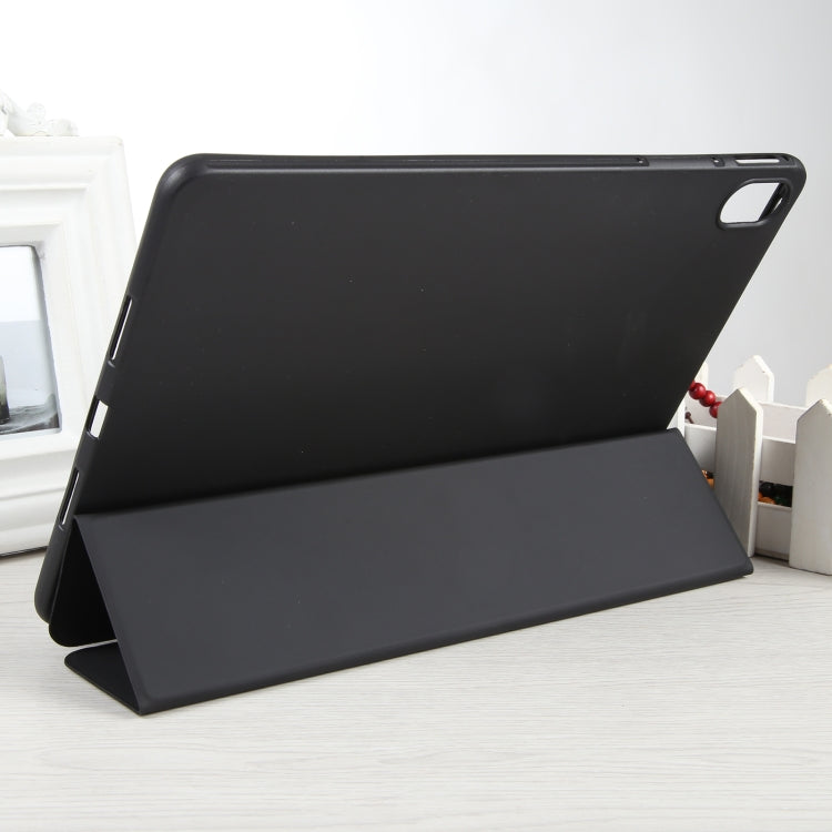 For Huawei MatePad Air 11.5 GEBEI 3-folding Holder Shockproof Flip Leather Tablet Case(Black) by GEBEI