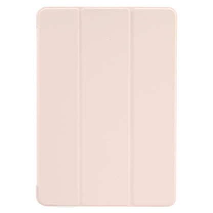 For Huawei MatePad Air 11.5 GEBEI 3-folding Holder Shockproof Flip Leather Tablet Case(Pink) by GEBEI