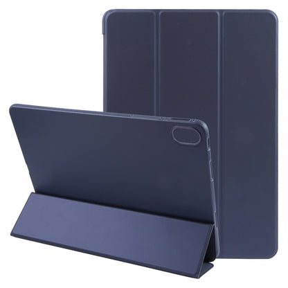 For Huawei MatePad Air 11.5 GEBEI 3-folding Holder Shockproof Flip Leather Tablet Case(Dark Blue) by GEBEI