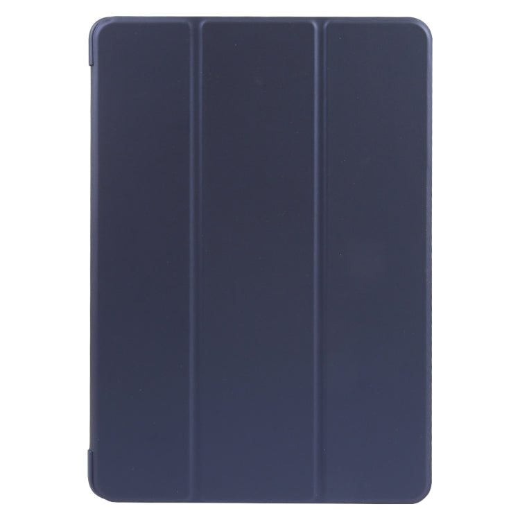 For Huawei MatePad Air 11.5 GEBEI 3-folding Holder Shockproof Flip Leather Tablet Case(Dark Blue) by GEBEI