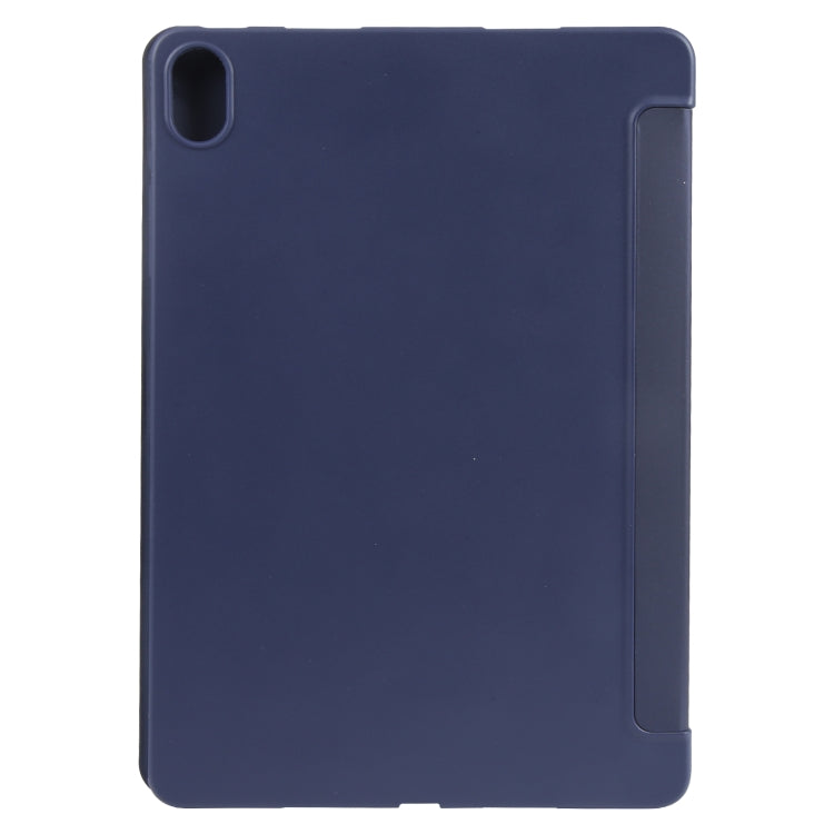 For Huawei MatePad Air 11.5 GEBEI 3-folding Holder Shockproof Flip Leather Tablet Case(Dark Blue) by GEBEI