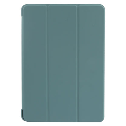 For Huawei MatePad Air 11.5 GEBEI 3-folding Holder Shockproof Flip Leather Tablet Case(Dark Green) by GEBEI