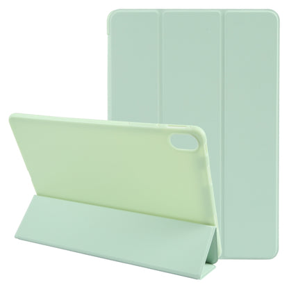 For Huawei MatePad SE 11 GEBEI 3-folding Holder Shockproof Flip Leather Tablet Case(Green) by GEBEI