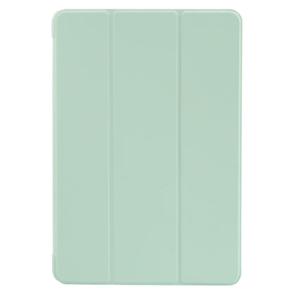 For Huawei MatePad SE 11 GEBEI 3-folding Holder Shockproof Flip Leather Tablet Case(Green) by GEBEI