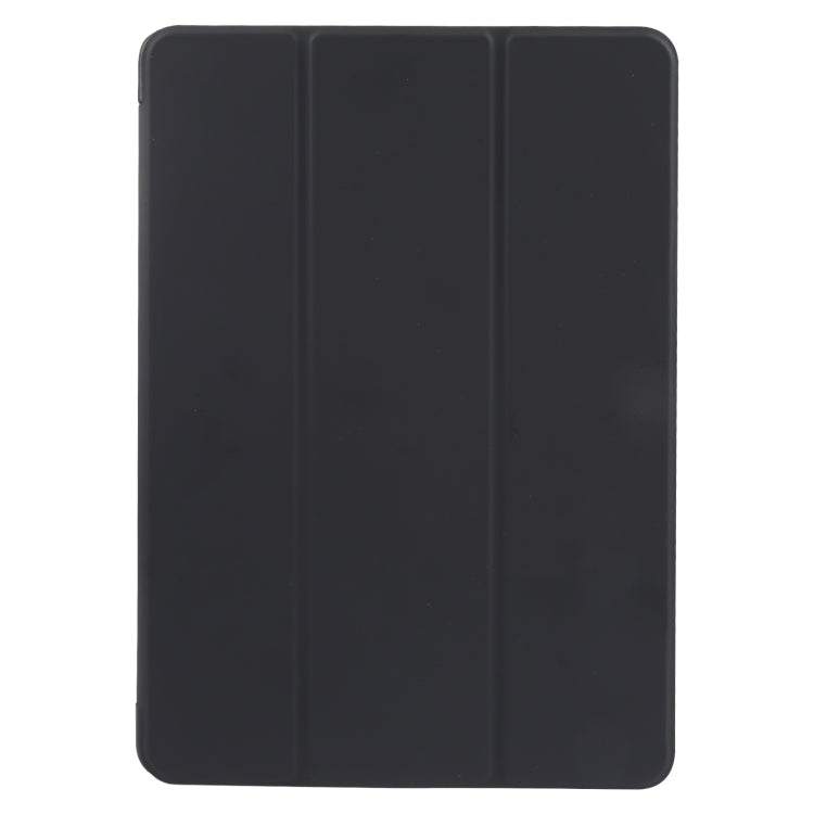 For Huawei MatePad SE 11 GEBEI 3-folding Holder Shockproof Flip Leather Tablet Case(Black) by GEBEI