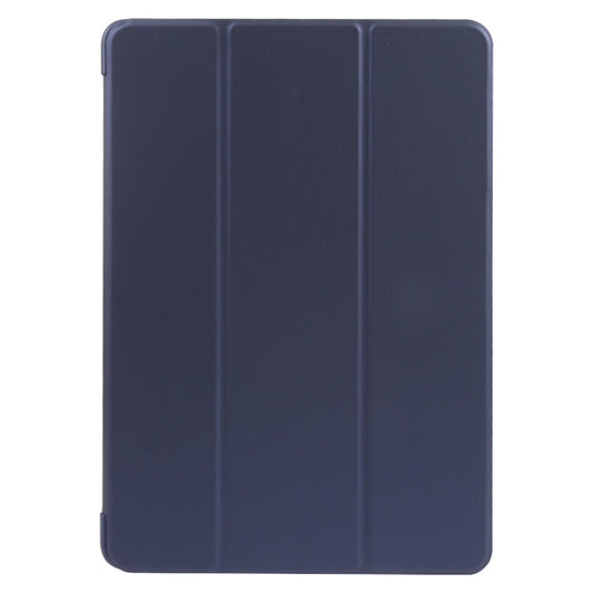 For Huawei MatePad SE 11 GEBEI 3-folding Holder Shockproof Flip Leather Tablet Case(Dark Blue) by GEBEI