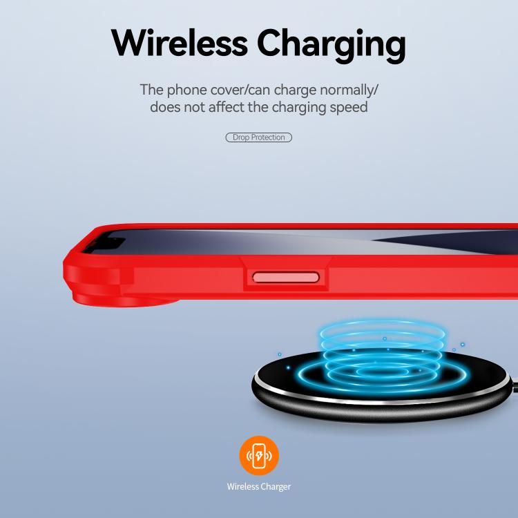 For iPhone 16e TPU + PC Lens Protection Phone Case(Red) by bashfashion