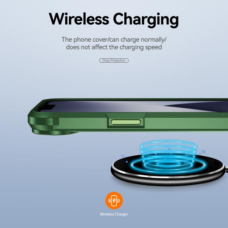 For iPhone 16e TPU + PC Lens Protection Phone Case(Green) by bashfashion