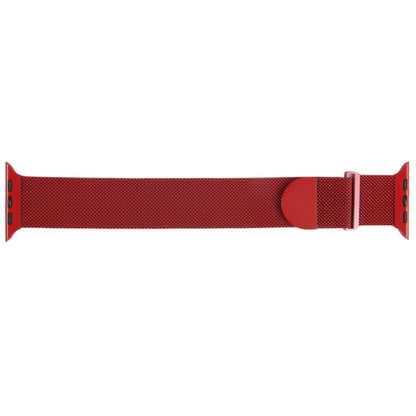 For Apple Watch Ultra 49mm Milanese Metal Magnetic Watch Band(Red) by bashfashion