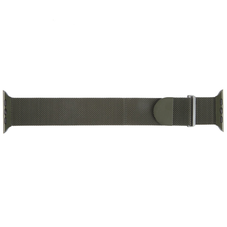 For Apple Watch Ultra 49mm Milanese Metal Magnetic Watch Band(Army Green) by bashfashion