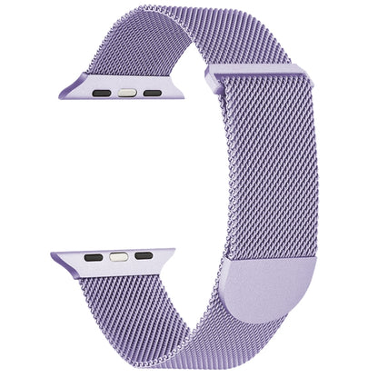 For Apple Watch Ultra 49mm Milanese Metal Magnetic Watch Band(Lavender Purple) by bashfashion