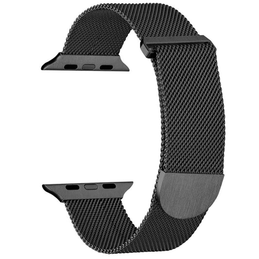 For Apple Watch 6 40mm Milanese Metal Magnetic Watch Band(Black) by bashfashion