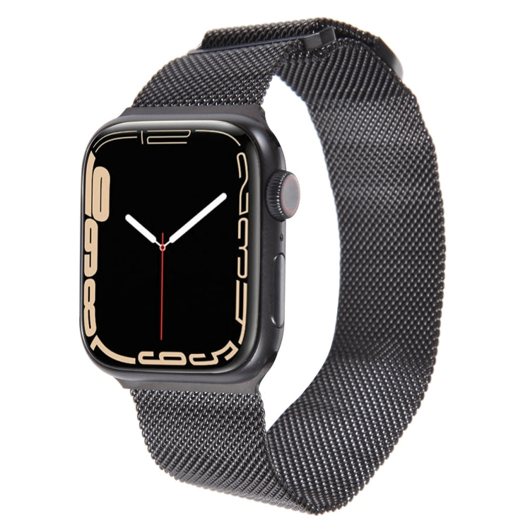 For Apple Watch 6 40mm Milanese Metal Magnetic Watch Band(Black) by bashfashion
