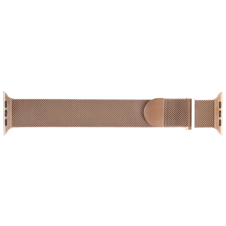 For Apple Watch 5 44mm Milanese Metal Magnetic Watch Band(Rose Gold) by bashfashion