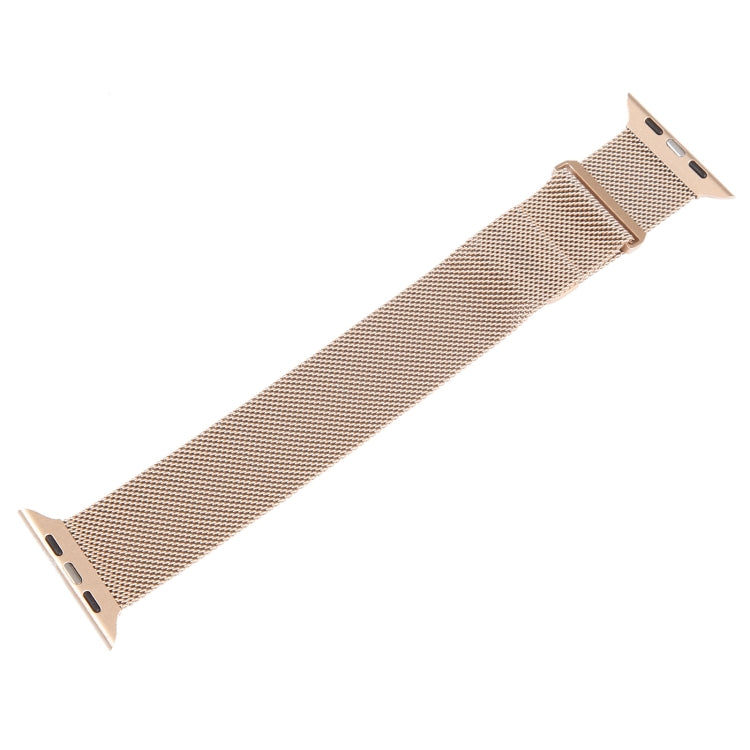 For Apple Watch 42mm Milanese Metal Magnetic Watch Band(Rose Gold) by bashfashion