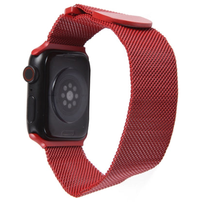 For Apple Watch Ultra 2 49mm Milanese Metal Magnetic Watch Band(Red) by bashfashion