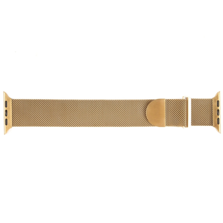 For Apple Watch 9 45mm Milanese Metal Magnetic Watch Band(Gold) by bashfashion