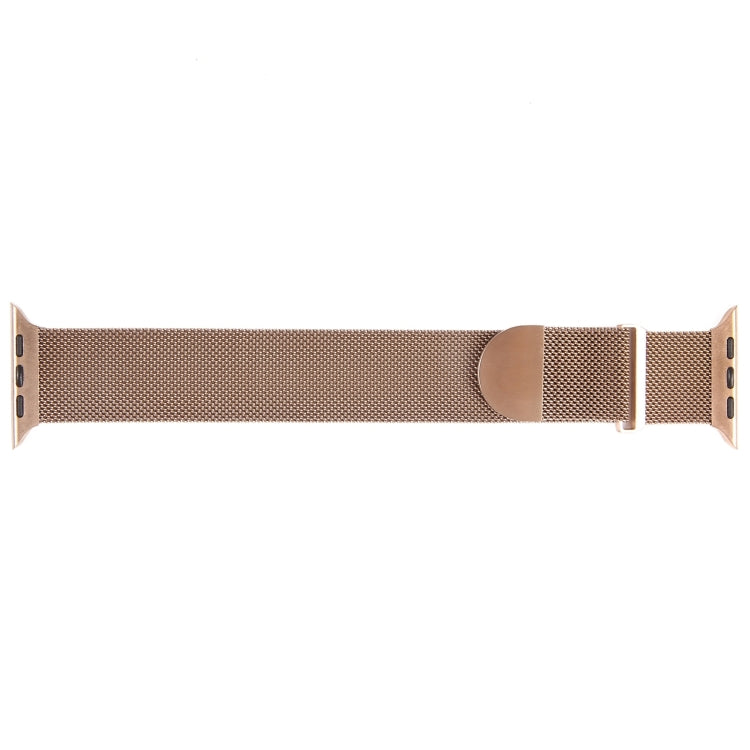 For Apple Watch 9 45mm Milanese Metal Magnetic Watch Band(Rose Gold) by bashfashion