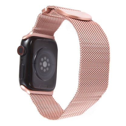 For Apple Watch 9 41mm Milanese Metal Magnetic Watch Band(Pink) by bashfashion