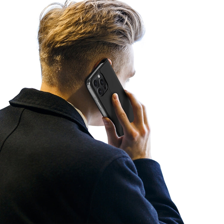 For iPhone 16 Pro DUX DUCIS Skin Pro Series Flip Leather Phone Case(Black) by DUX DUCIS