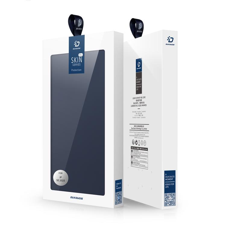 For iPhone 16e DUX DUCIS Skin Pro Series Flip Leather Phone Case(Blue) by DUX DUCIS
