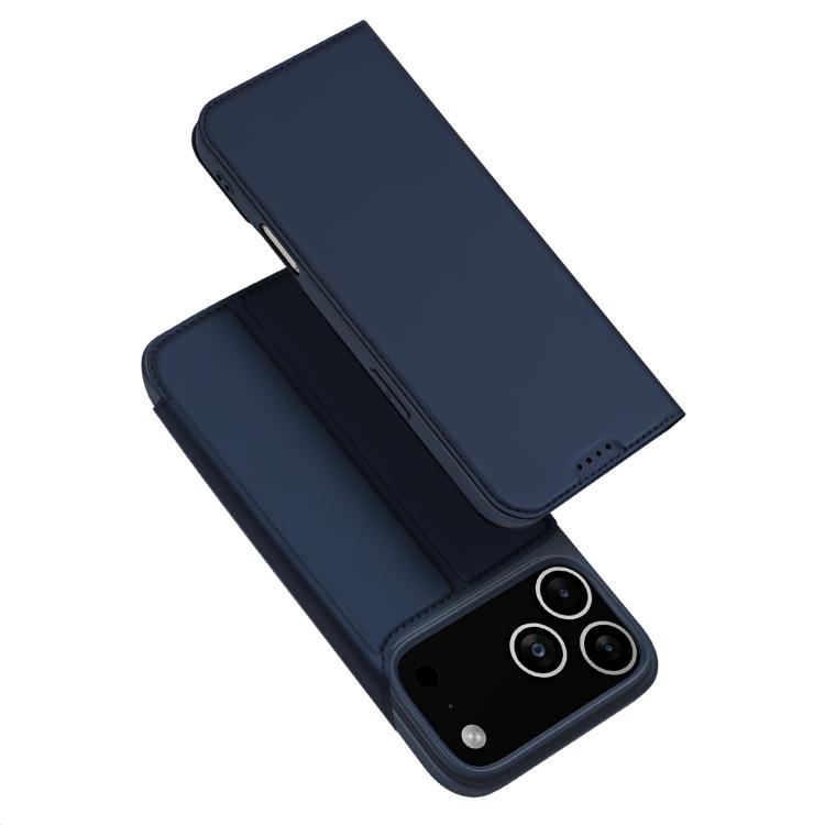 For iPhone 17 Pro Max DUX DUCIS Skin Pro Series Flip Leather Phone Case(Blue) by DUX DUCIS