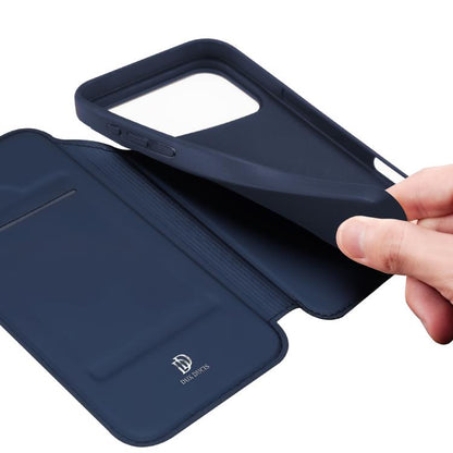For iPhone 17 Pro Max DUX DUCIS Skin Pro Series Flip Leather Phone Case(Blue) by DUX DUCIS
