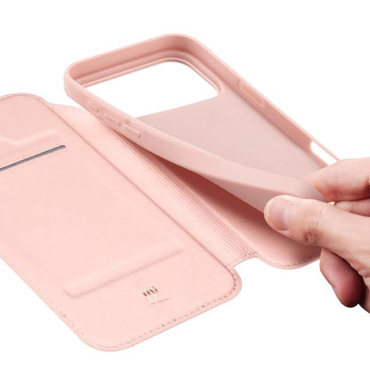 For iPhone 17 Pro Max DUX DUCIS Skin Pro Series Flip Leather Phone Case(Rose Gold) by DUX DUCIS