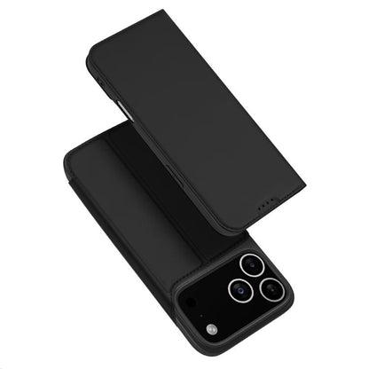 For iPhone 17 Pro DUX DUCIS Skin Pro Series Flip Leather Phone Case(Black) by DUX DUCIS