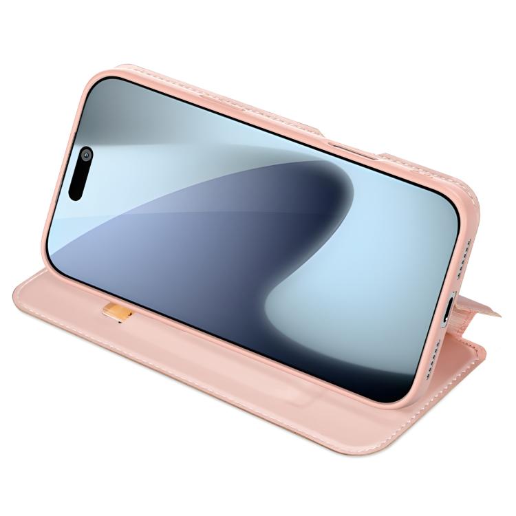 For iPhone 17 Pro DUX DUCIS Skin Pro Series Flip Leather Phone Case(Rose Gold) by DUX DUCIS