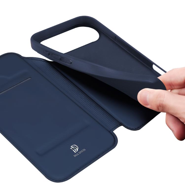 For iPhone Air DUX DUCIS Skin Pro Series Flip Leather Phone Case(Blue) by DUX DUCIS
