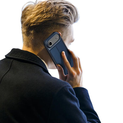 For iPhone Air DUX DUCIS Skin Pro Series Flip Leather Phone Case(Blue) by DUX DUCIS