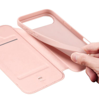 For iPhone Air DUX DUCIS Skin Pro Series Flip Leather Phone Case(Rose Gold) by DUX DUCIS