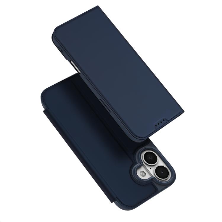 For iPhone 17 DUX DUCIS Skin Pro Series Flip Leather Phone Case(Blue) by DUX DUCIS
