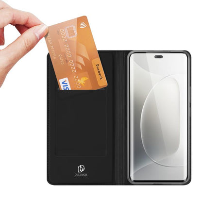 For Honor 300 Pro / 300 Ultra DUX DUCIS Skin Pro Series Flip Leather Phone Case(Black) by DUX DUCIS