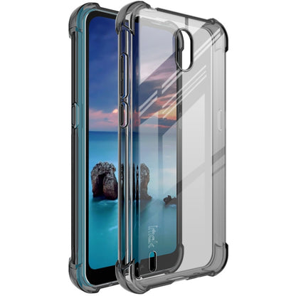 For Nokia 1.3 IMAK Full Coverage Shockproof TPU Protective Case(Transparent Black) by imak