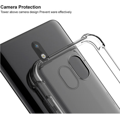 For Nokia 1.3 IMAK Full Coverage Shockproof TPU Protective Case(Transparent Black) by imak