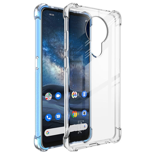 For Nokia 5.3 IMAK Full Coverage Shockproof TPU Protective Case(Transparent) by imak