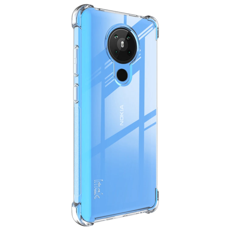 For Nokia 5.3 IMAK Full Coverage Shockproof TPU Protective Case(Transparent) by imak