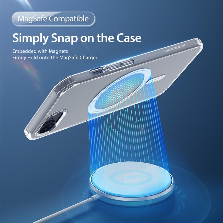 For iPhone 16e DUX DUCIS Clin Mag Series Magsafe TPU Phone Case(Transparent) by DUX DUCIS