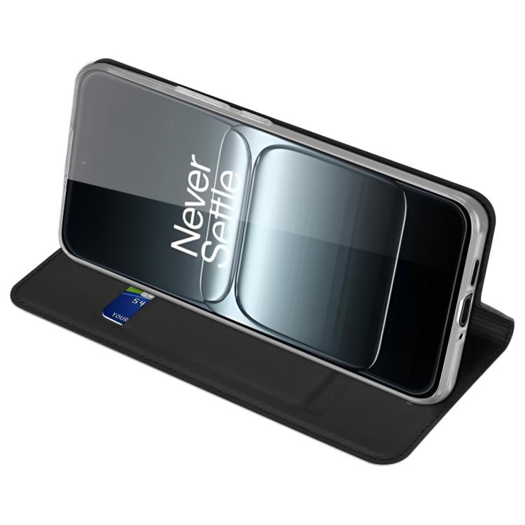 For OnePlus 13T DUX DUCIS Skin Pro Series Horizontal Flip Phone Leather Case(Black) by DUX DUCIS