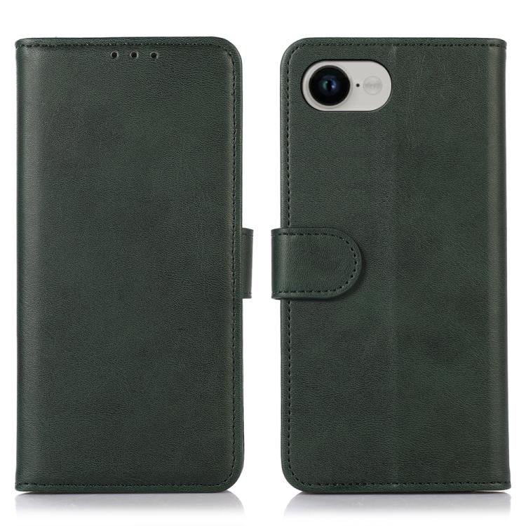 For iPhone 16e Cow Texture Leather Phone Case(Green) by bashfashion