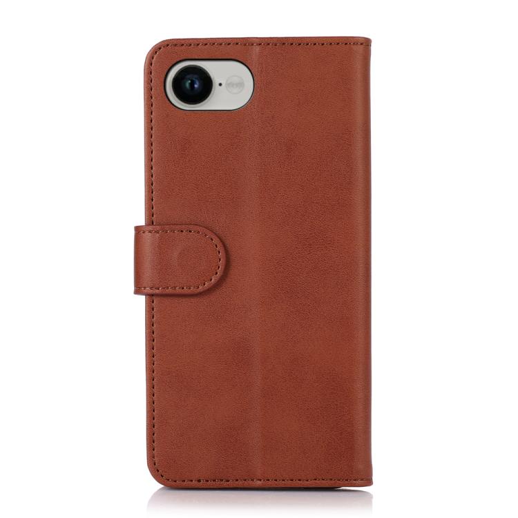 For iPhone 16e Cow Texture Leather Phone Case(Brown) by bashfashion