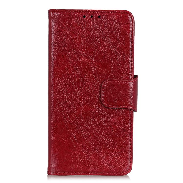 For iPhone 16e Nappa Texture Leather Case(Red) by bashfashion