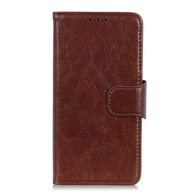 For iPhone 16e Nappa Texture Leather Case(Brown) by bashfashion