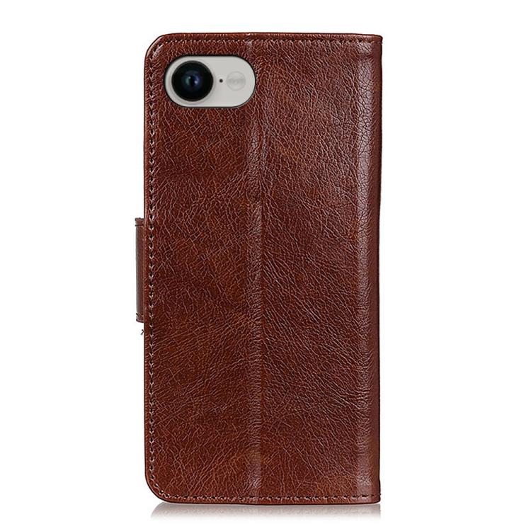 For iPhone 16e Nappa Texture Leather Case(Brown) by bashfashion