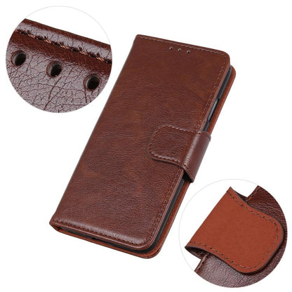For iPhone 16e Nappa Texture Leather Case(Brown) by bashfashion