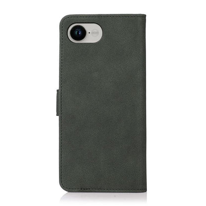 For iPhone 16e KHAZNEH Matte Texture Leather Phone Case(Green) by bashfashion