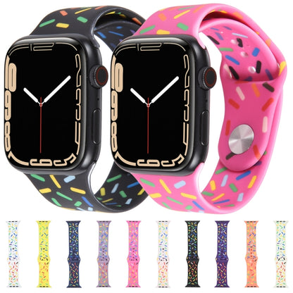 Rainbow Raindrops Silicone Watch Band For Apple Watch 2 42mm(Light Purple) by bashfashion
